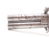 BRITISH Antique SUPERPOSED-SWIVEL BARREL Pistol .40 BOOT or POCKET Hideout1800s ENGLISH Folding Trigger Sidearm - 5 of 16