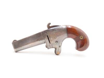 RARE Antique NATIONAL ARMS No. 2 .41 RF Derringer Post-CIVIL WAR WILD WEST Nicely Engraved SWIVEL BARREL Pre-Colt Pistol - Image 2 of 17