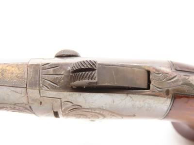 RARE Antique NATIONAL ARMS No. 2 .41 RF Derringer Post-CIVIL WAR WILD WEST Nicely Engraved SWIVEL BARREL Pre-Colt Pistol - Image 7 of 17