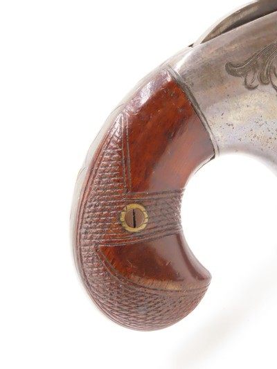 RARE Antique NATIONAL ARMS No. 2 .41 RF Derringer Post-CIVIL WAR WILD WEST Nicely Engraved SWIVEL BARREL Pre-Colt Pistol - Image 15 of 17