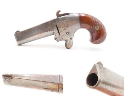 RARE Antique NATIONAL ARMS No. 2 .41 RF Derringer Post-CIVIL WAR WILD WEST Nicely Engraved SWIVEL BARREL Pre-Colt Pistol