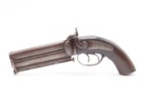 c1860s BRITISH Antique HOWDAH .577 ROBERT S. GARDEN Large Superposed PISTOL Made for Defense Against Indian Tigers & Dangerous Game! - 2 of 20