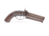 c1860s BRITISH Antique HOWDAH .577 ROBERT S. GARDEN Large Superposed PISTOL Made for Defense Against Indian Tigers & Dangerous Game! - 16 of 20