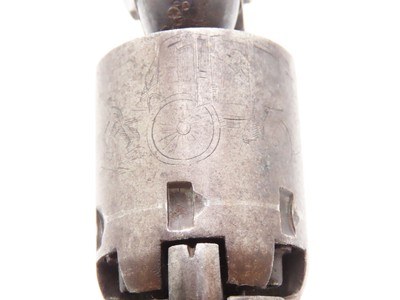 1864 mfr. COLT Antique CIVIL WAR .31 Model 1849 POCKET Revolver FRONTIERWith Stagecoach Robbery Cylinder Scene! - Image 9 of 19