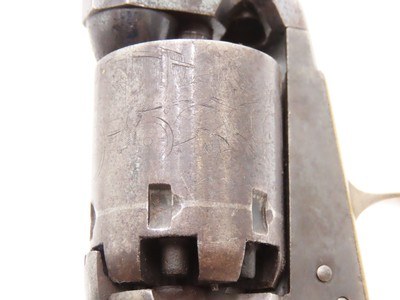 1864 mfr. COLT Antique CIVIL WAR .31 Model 1849 POCKET Revolver FRONTIERWith Stagecoach Robbery Cylinder Scene! - Image 10 of 19