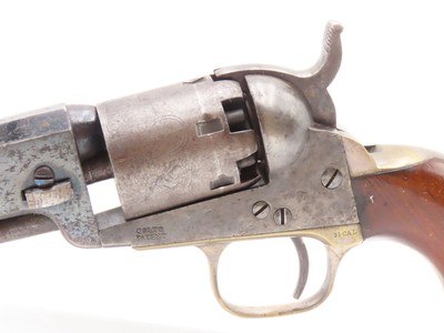 1864 mfr. COLT Antique CIVIL WAR .31 Model 1849 POCKET Revolver FRONTIERWith Stagecoach Robbery Cylinder Scene! - Image 4 of 19