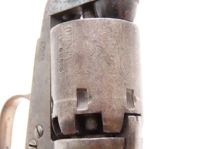 1864 mfr. COLT Antique CIVIL WAR .31 Model 1849 POCKET Revolver FRONTIERWith Stagecoach Robbery Cylinder Scene! - Image 8 of 19