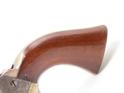 1864 mfr. COLT Antique CIVIL WAR .31 Model 1849 POCKET Revolver FRONTIERWith Stagecoach Robbery Cylinder Scene! - Image 3 of 19