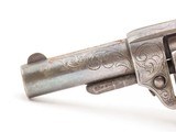 ENGRAVED, SILVER PLATED Antique COLT NEW LINE .32 RF Revolver PEARL GRIP
1874 Mfr. “GILDED AGE” Sidearm - 5 of 17