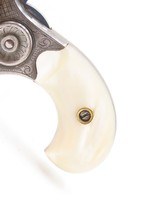 ENGRAVED, SILVER PLATED Antique COLT NEW LINE .32 RF Revolver PEARL GRIP
1874 Mfr. “GILDED AGE” Sidearm - 3 of 17