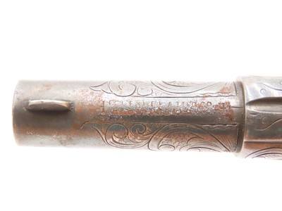 ENGRAVED, SILVER PLATED Antique COLT NEW LINE .32 RF Revolver PEARL GRIP1874 Mfr. “GILDED AGE” Sidearm - Image 9 of 17