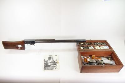 CUSTOM Black Powder UNDERHAMMER BENCH REST .50 Cal. Percussion SLUG RifleWith Custom TOOL CHEST, DOCUMENTATION, and MANY ACCESSORIES - Image 2 of 24