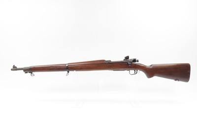 WORLD WAR II U.S. Remington M1903A3 Bolt Action C&R INFANTRY Rifle .30-06Made in 1944 “R.A. / FLAMING BOMB / 8-44” Barrel - Image 20 of 25