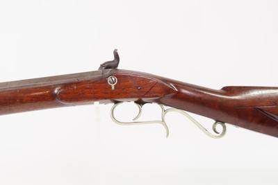 ENGRAVED Antique Wm. WINGERT Half Stock Percussion HOMESTEAD/HUNTING RifleGAME GETTING .38 Caliber Rifle with WINGERT LOCK - Image 20 of 23