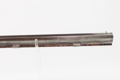 ENGRAVED Antique Wm. WINGERT Half Stock Percussion HOMESTEAD/HUNTING RifleGAME GETTING .40 Caliber Rifle w/HENRY PARKER LOCK - Image 3 of 23