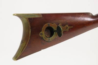 ENGRAVED Antique Wm. WINGERT Half Stock Percussion HOMESTEAD/HUNTING RifleGAME GETTING .40 Caliber Rifle w/HENRY PARKER LOCK - Image 7 of 23