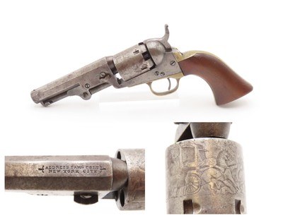 ANTEBELLUM Pre-CIVIL WAR Antique COLT M1849 POCKET .31 PERCUSSION Revolver
WILD WEST/FRONTIER SIX-SHOOTER Made In 1856