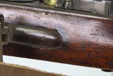 1828 Date Antique HARPERS FERRY U.S. M1816 FLINTLOCK Musket BAYONET & SLING United States Armory Produced MUSKET w/CARTOUCHE - 14 of 25
