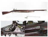 1828 Date Antique HARPERS FERRY U.S. M1816 FLINTLOCK Musket BAYONET & SLING United States Armory Produced MUSKET w/CARTOUCHE