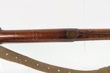 1828 Date Antique HARPERS FERRY U.S. M1816 FLINTLOCK Musket BAYONET & SLING United States Armory Produced MUSKET w/CARTOUCHE - 11 of 25