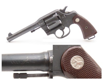 c1917 U.S. ARMY COLT M1917 .45 ACP Revolver GREAT WAR & WWII Sidearm C&R
“UNITED STATES PROPERTY” Marked Barrel