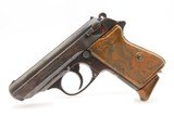 “RZ/M” Marked Pre-WORLD WAR II German WALTHER PPK 7.65 Semi-Auto Pistol C&R Pistol Made Circa 1934-35 in Zella-Mehlis, Germany - 12 of 18