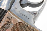 “RZ/M” Marked Pre-WORLD WAR II German WALTHER PPK 7.65 Semi-Auto Pistol C&R Pistol Made Circa 1934-35 in Zella-Mehlis, Germany - 6 of 18