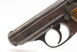 “RZ/M” Marked Pre-WORLD WAR II German WALTHER PPK 7.65 Semi-Auto Pistol C&R Pistol Made Circa 1934-35 in Zella-Mehlis, Germany - 13 of 18
