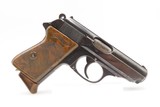 “RZ/M” Marked Pre-WORLD WAR II German WALTHER PPK 7.65 Semi-Auto Pistol C&R Pistol Made Circa 1934-35 in Zella-Mehlis, Germany - 2 of 18