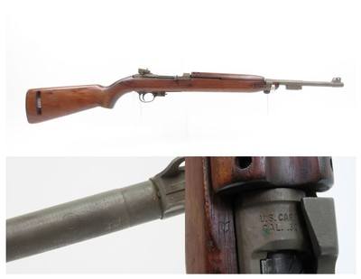 WORLD WAR 2 Era U.S. UNDERWOOD M1 Carbine .30 SUPPORT TROOP Rifle C&R SLING With “T” INTERTYPE Subcontractor Marked Receiver