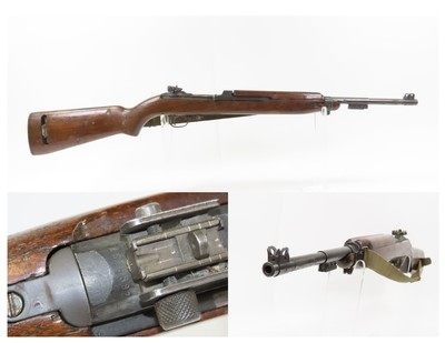 World War II U.S. ROCK-OLA M1 Carbine SUPPORT TROOP Light Rifle C&R w/SLING SCARCE Semi-Automatic w/ CANVAS WEB SLING & OILER