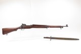 WORLD WAR I Era U.S. EDDYSTONE M1917 .30-06 Bolt Action C&R Rifle w/BAYONET 1918 FLAMING BOMB Marked .30.06 Caliber WWI Rifle - 2 of 25