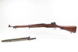 WORLD WAR I Era U.S. EDDYSTONE M1917 .30-06 Bolt Action C&R Rifle w/BAYONET 1918 FLAMING BOMB Marked .30.06 Caliber WWI Rifle - 20 of 25