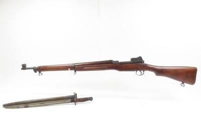 WORLD WAR I Era U.S. EDDYSTONE M1917 .30-06 Bolt Action C&R Rifle w/BAYONET 1918 FLAMING BOMB Marked .30.06 Caliber WWI Rifle - Image 20 of 25