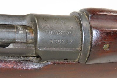WORLD WAR I Era U.S. EDDYSTONE M1917 .30-06 Bolt Action C&R Rifle w/BAYONET 1918 FLAMING BOMB Marked .30.06 Caliber WWI Rifle - Image 19 of 25