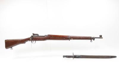 WORLD WAR I Era REMINGTON U.S. M1917 Bolt Action C&R MILITARY Rifle .30-06With a REMINGTON Pattern 1913 BAYONET & SCABBARD - Image 2 of 21