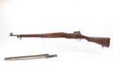 WORLD WAR I Era REMINGTON U.S. M1917 Bolt Action C&R MILITARY Rifle .30-06
With a REMINGTON Pattern 1913 BAYONET & SCABBARD - 16 of 21