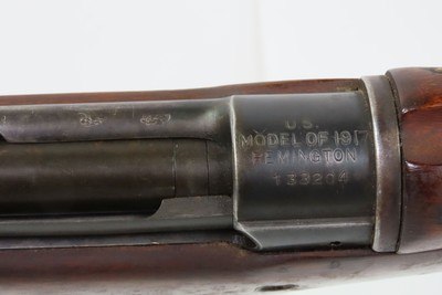 WORLD WAR I Era REMINGTON U.S. M1917 Bolt Action C&R MILITARY Rifle .30-06With a REMINGTON Pattern 1913 BAYONET & SCABBARD - Image 15 of 21