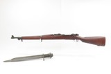 WORLD WAR II U.S. Remington M1903 BOLT ACTION .30-06 C&R Rifle w/BAYONET
WWII Rifle 1942 mfg. “RA/4-42 FLAMING BOMB” Barrel - 14 of 20