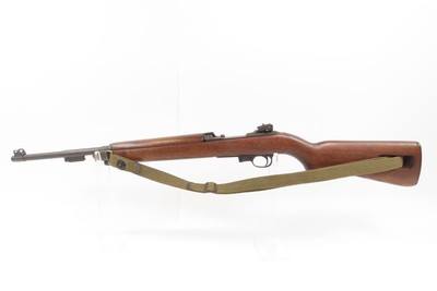 WORLD WAR II Era U.S. INLAND M1 Carbine SEMI-AUTOMATIC Light Rifle WWII C&R GENERAL MOTORS mfg. w/CANVAS WEB SLING and OILER - Image 14 of 19