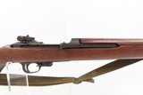 WORLD WAR II Era U.S. INLAND M1 Carbine SEMI-AUTOMATIC Light Rifle WWII C&R GENERAL MOTORS mfg. w/CANVAS WEB SLING and OILER - 4 of 19