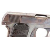 1913 mfr. COLT Model 1908 .25 ACP VEST POCKET Pistol World War I Era C&R
Colt’s Smallest Semi-Automatic! - 17 of 19
