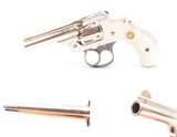 c1900 mfr. SMITH & WESSON 1st Model “LEMON SQUEEZER” .32 S&W REVOLVER C&R
NICKEL & MOTHER OF PEARL, CASE COLORS! - 6 of 17