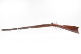 ENGRAVED Antique AMERICAN Half Stock .40 Percussion HOMESTEAD/HUNTING Rifle GAME GETTING Rifle w/W.H. BARNES/BOSTON Lock - 20 of 25