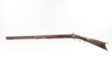 Mid-1800s Antique AMERICAN Half Stock Percussion HOMESTEAD/HUNTING Rifle
Engraved GAME GETTING .32 Caliber FRONTIER Rifle - 20 of 25