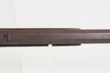 Mid-1800s Antique AMERICAN Half Stock Percussion HOMESTEAD/HUNTING Rifle
Engraved GAME GETTING .32 Caliber FRONTIER Rifle - 15 of 25