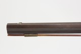 Mid-1800s Antique AMERICAN Half Stock Percussion HOMESTEAD/HUNTING Rifle
Engraved GAME GETTING .32 Caliber FRONTIER Rifle - 21 of 25