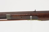 Mid-1800s Antique AMERICAN Half Stock Percussion HOMESTEAD/HUNTING Rifle
Engraved GAME GETTING .32 Caliber FRONTIER Rifle - 22 of 25
