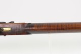 Mid-1800s Antique AMERICAN Half Stock Percussion HOMESTEAD/HUNTING Rifle
Engraved GAME GETTING .32 Caliber FRONTIER Rifle - 11 of 25