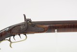 Mid-1800s Antique AMERICAN Half Stock Percussion HOMESTEAD/HUNTING Rifle
Engraved GAME GETTING .32 Caliber FRONTIER Rifle - 5 of 25